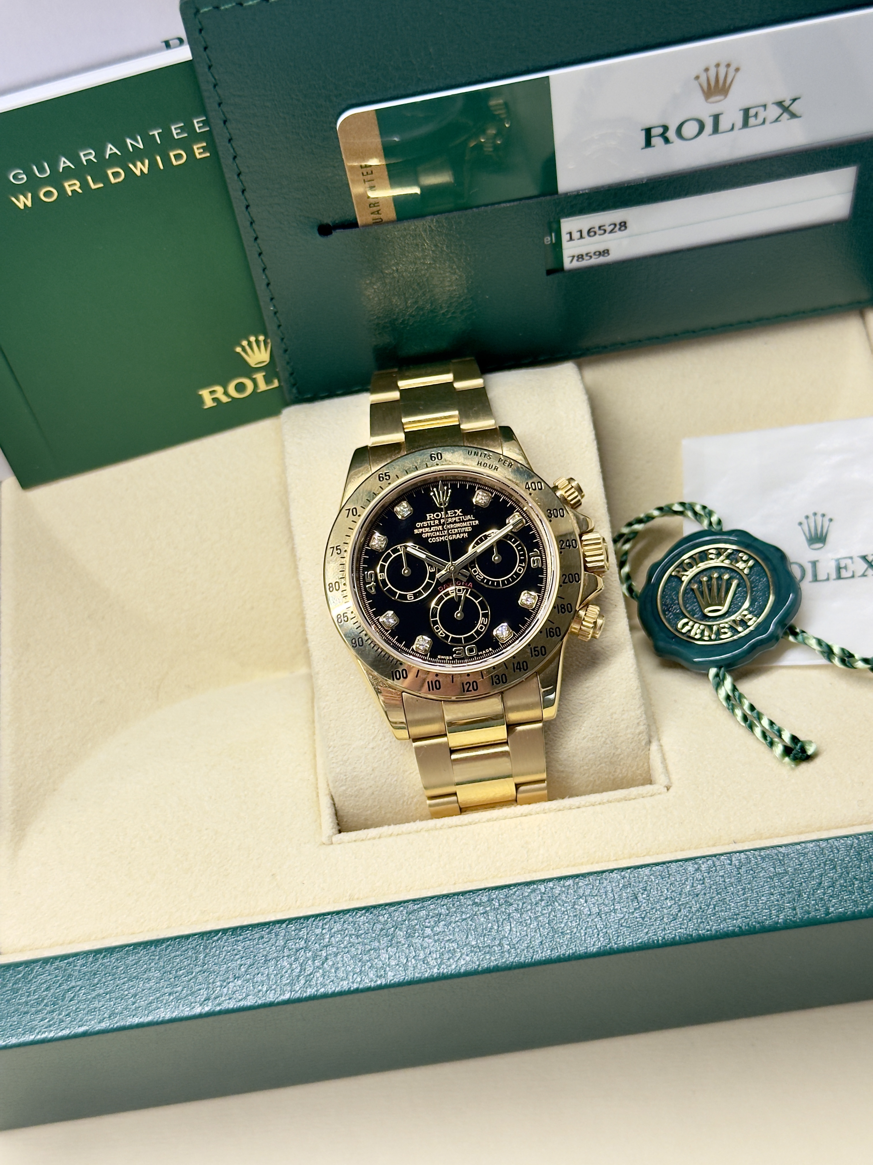 Rolex Daytona 116528 116528 Black diamond